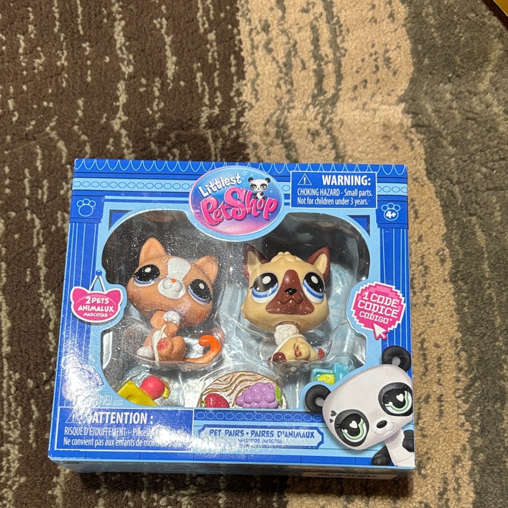 Littlest Pet Shop Brown and White Pet Pair